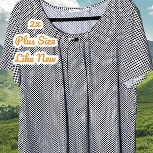 2x Notations Polka Dot Blouse
